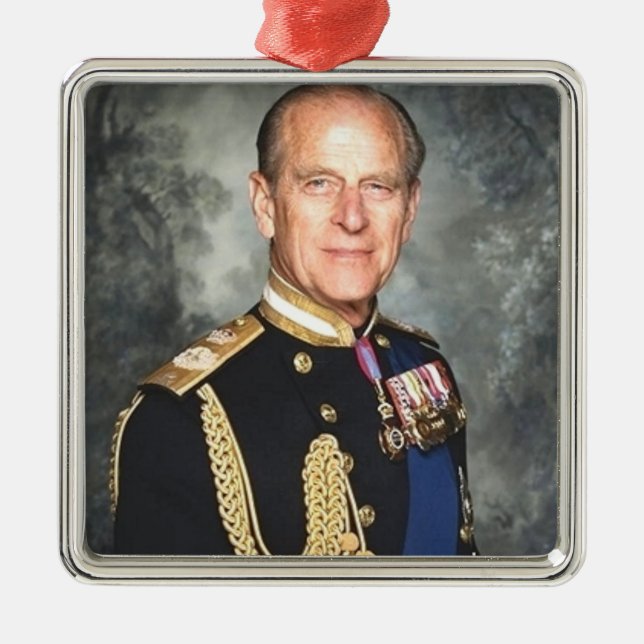 Ornamento De Metal Prince Philip (Frente)