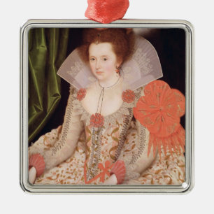 Ornamento De Metal Princesa Elizabeth, filha de James mim, 1612