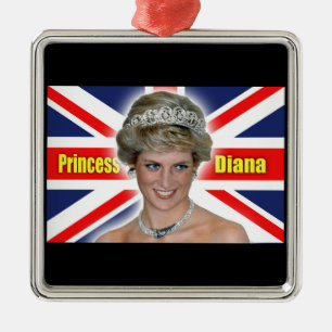 Ornamento De Metal Princesa HRH Diana Stunning!