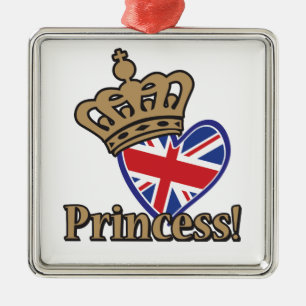 Ornamento De Metal Princesa Real