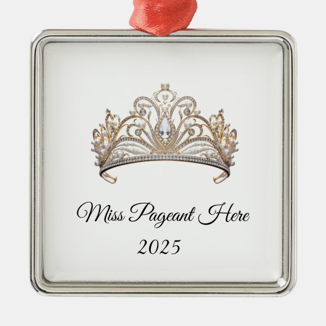 Ornamento De Metal Princess Tiara Ornament (Frente)