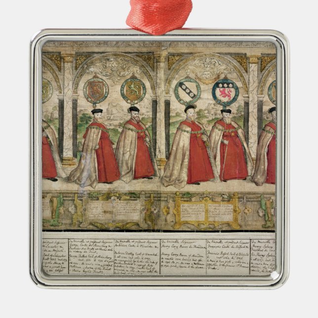 Ornamento De Metal Procissão composta imaginária (Frente)