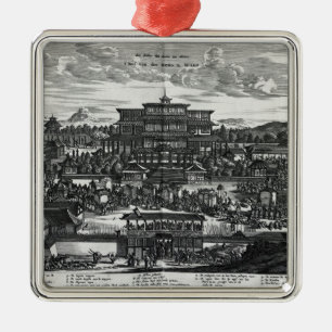 Ornamento De Metal Procissão de Macau, uma ilustração