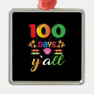 Ornamento De Metal Professor 100 Dias Y Todos