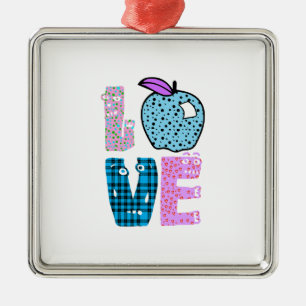 Ornamento De Metal Professor de Amor