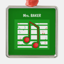 Professor de Música Natal, Notas em Verde