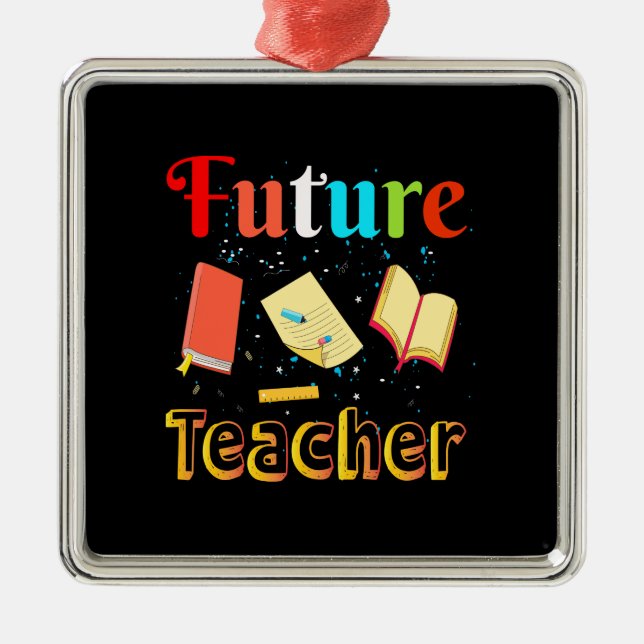 Ornamento De Metal Professor Futuro (Frente)