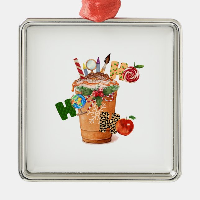 Ornamento De Metal Professor Ho Ho Ho (Frente)