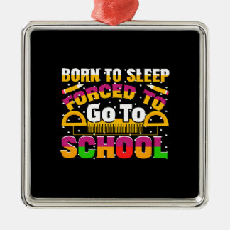 Ornamento De Metal Professor Nascer Para Dormir Forçado A Ir Para A E