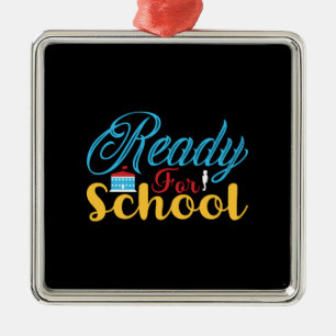 Ornamento De Metal Professor Pronto Para A Escola