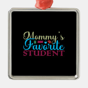 Ornamento De Metal Professora Mamãe Estudante Favorito