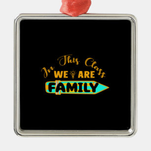 Ornamento De Metal Professora Nesta Classe Somos Família