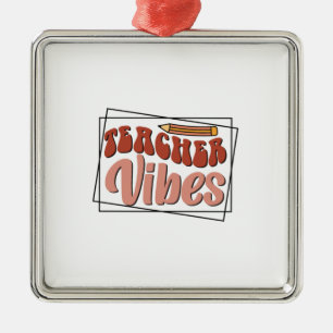 Ornamento De Metal Professora Vibes