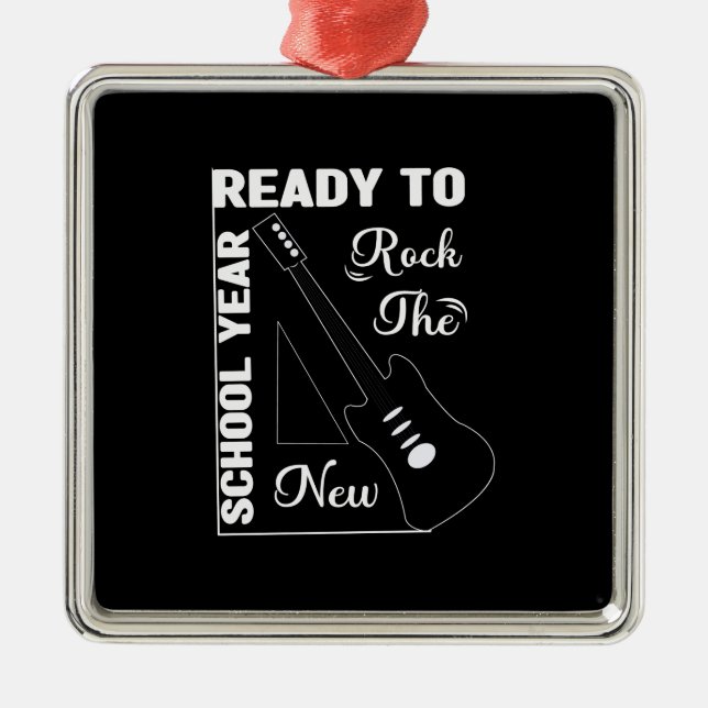 Ornamento De Metal Pronto Para Atingir O Ano Da Nova Escola (Frente)