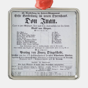 Ornamento De Metal Propaganda de poster um desempenho 'de Don Juan