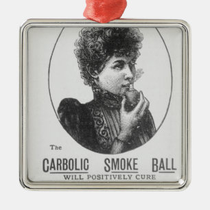 Ornamento De Metal Propaganda para a bola de fumo carbólica