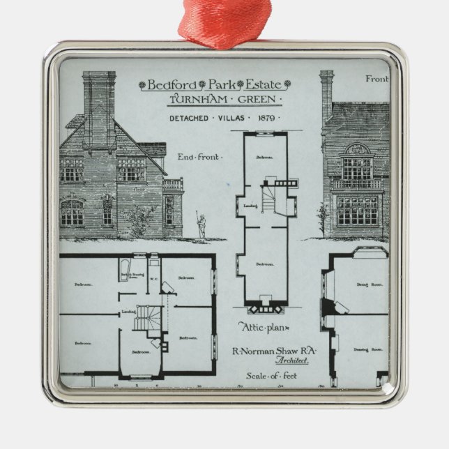 Ornamento De Metal Propriedade do parque de Bedford (Frente)