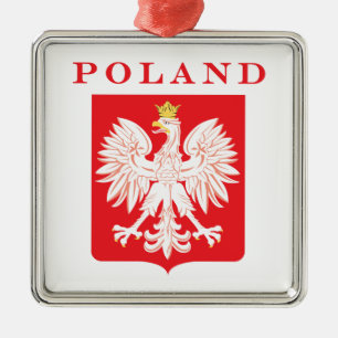 Ornamento De Metal Protetor do vermelho de Eagle do Polônia