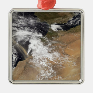 Ornamento De Metal Pruminosas de poeira ao largo da costa marroquina