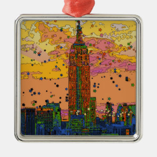 Ornamento De Metal Psicodélico NYC: Emp St Bldg #1