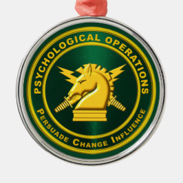 ORNAMENTO DE METAL PSIOPS DE OPERAÇÕES PSICOLÓGICAS