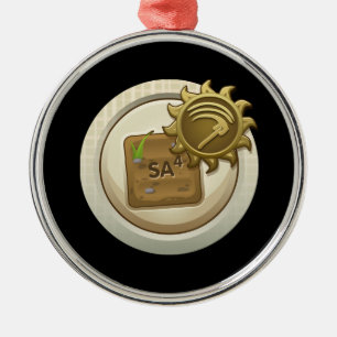 Ornamento De Metal Pulso aleatório: a habilidade do emblema da
