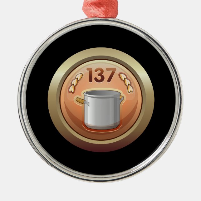 Ornamento De Metal Pulso aleatório: prêmio dourado da concha da (Frente)
