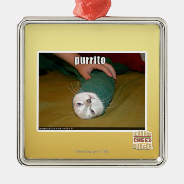 Ornamento De Metal purrito (Frente)