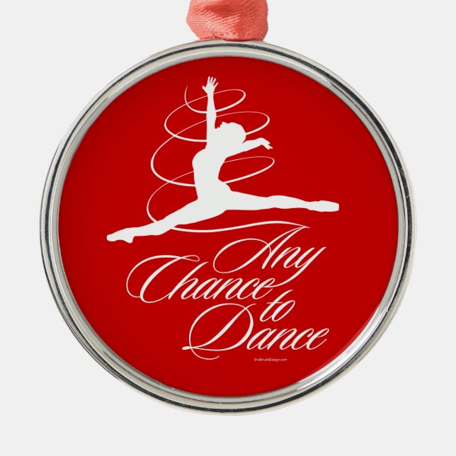 Ornamento De Metal Qualquer Possibilidade De Dançar (Frente)