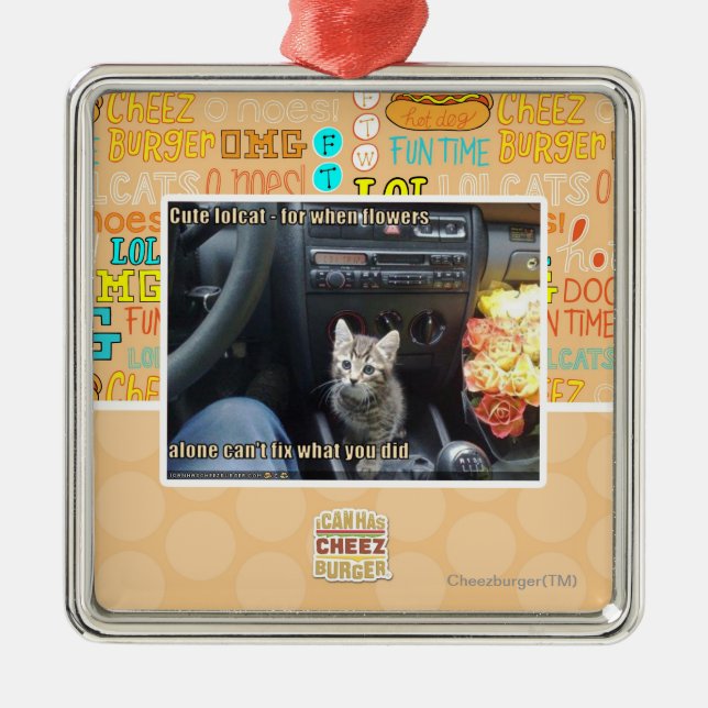 Ornamento De Metal Quando as flores não forem bastante (Frente)