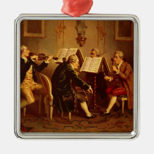 Ornamento De Metal Quarteto de cordas