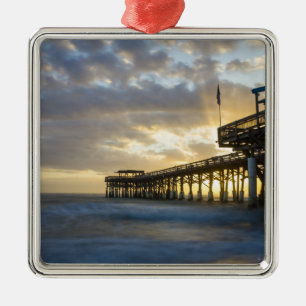 Ornamento De Metal Que manhã de praia de cacau