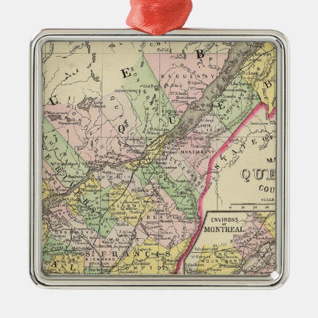 Ornamento De Metal Quebeque (Frente)