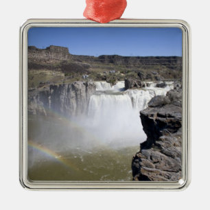Ornamento De Metal Quedas de Shoshone no rio Snake em Twin Falls,