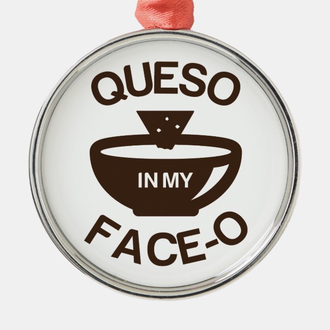 Ornamento De Metal Queso em minha Cara-o (Frente)