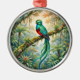 Ornamento De Metal Quetzal Resplandecente