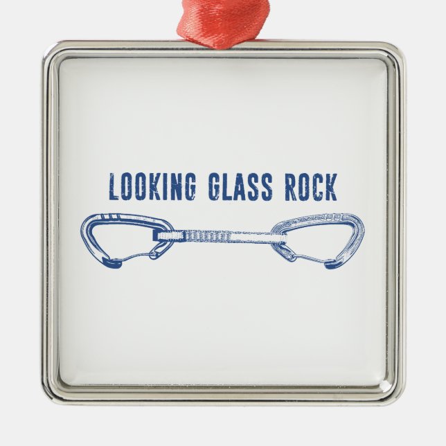 Ornamento De Metal Quickdraw de Escalada da Looking Glass Rock (Frente)