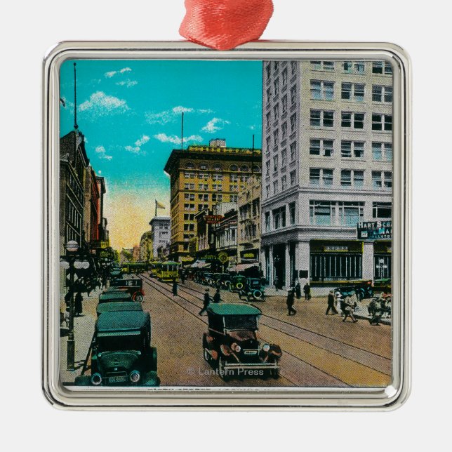 Ornamento De Metal Quinta rua que olha norte, San Diego (Frente)