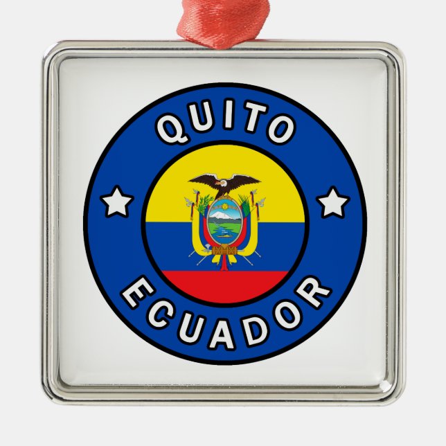 Ornamento De Metal Quito Equador (Frente)