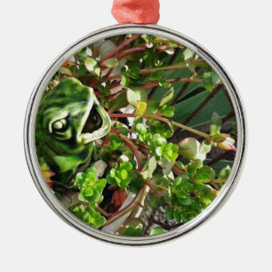 Ornamento De Metal Rã