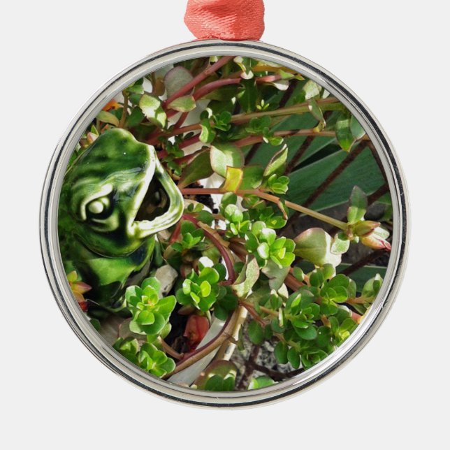 Ornamento De Metal Rã (Frente)