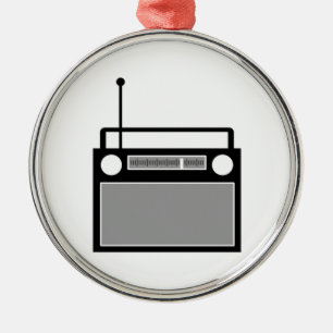 Ornamento De Metal Rádio