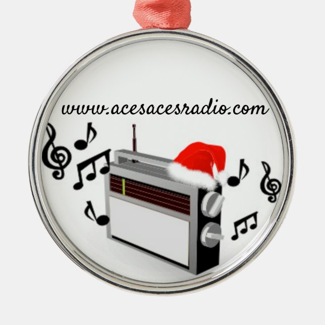 Ornamento De Metal RADIO Ornament (Frente)