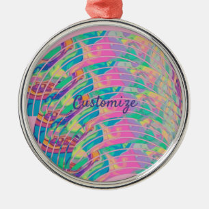 Ornamento De Metal Rainbows Psicodélico Thunder_C