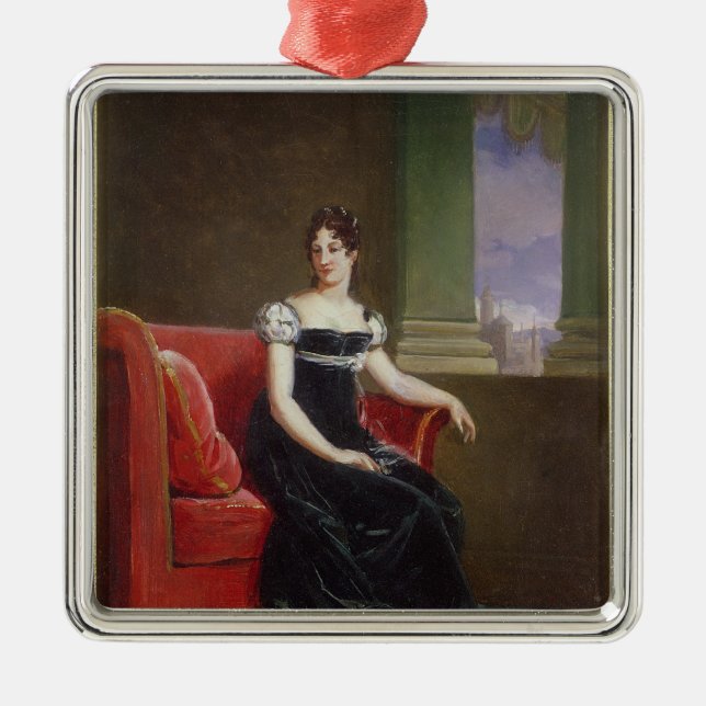 Ornamento De Metal Rainha da salva moscatável de Desiree da suecia (Frente)