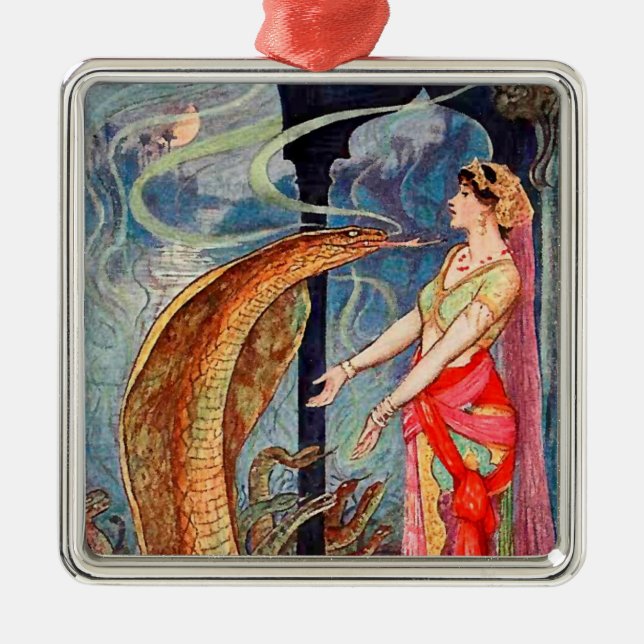 Ornamento De Metal Rainha dos Cobras (Frente)