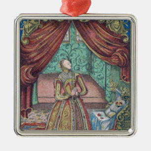Ornamento De Metal Rainha Elizabeth mim na oração, frontispiece