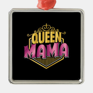 Ornamento De Metal Rainha Mama