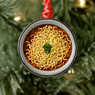 Ornamento De Metal Ramen Noodles