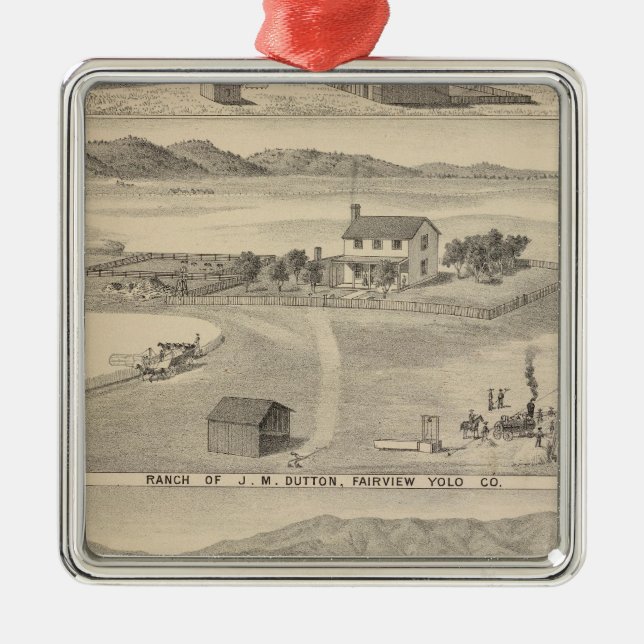 Ornamento De Metal Ranch Winters Dutton (Frente)